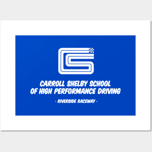 1962 Carroll Shelby School of High Performance Driving  - white print Posters and Art